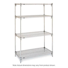 Metro - 2,000 Lb Capacity 4 Shelf Wire Shelving - Starter Unit - Caliber Tooling