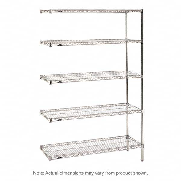 Metro - 2,000 Lb Capacity 5 Shelf Wire Shelving - Add-On Unit - Caliber Tooling