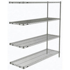 Metro - 2,000 Lb Capacity 4 Shelf Wire Shelving - Add-On Unit - Caliber Tooling