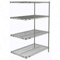 Metro - 2,000 Lb Capacity 4 Shelf Wire Shelving - Add-On Unit - Caliber Tooling