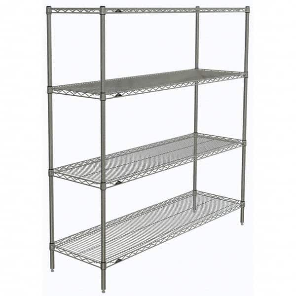 Metro - 2,000 Lb Capacity 4 Shelf Wire Shelving - Starter Unit - Caliber Tooling