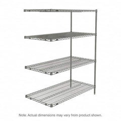 Metro - 2,000 Lb Capacity 4 Shelf Wire Shelving - Add-On Unit - Caliber Tooling