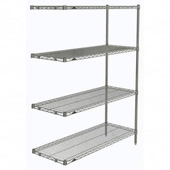 Metro - 2,000 Lb Capacity 4 Shelf Wire Shelving - Add-On Unit - Caliber Tooling