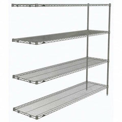 Metro - 2,000 Lb Capacity 4 Shelf Wire Shelving - Add-On Unit - Caliber Tooling