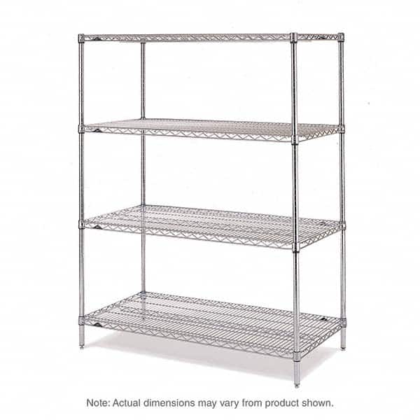 Metro - 2,000 Lb Capacity 4 Shelf Wire Shelving - Add-On Unit - Caliber Tooling