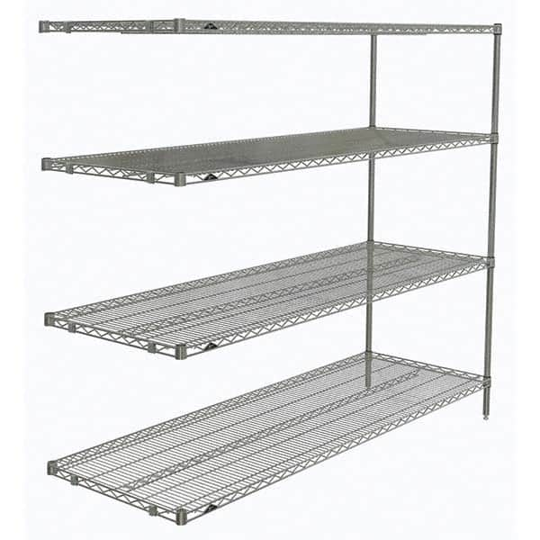 Metro - 2,000 Lb Capacity 4 Shelf Wire Shelving - Add-On Unit - Caliber Tooling