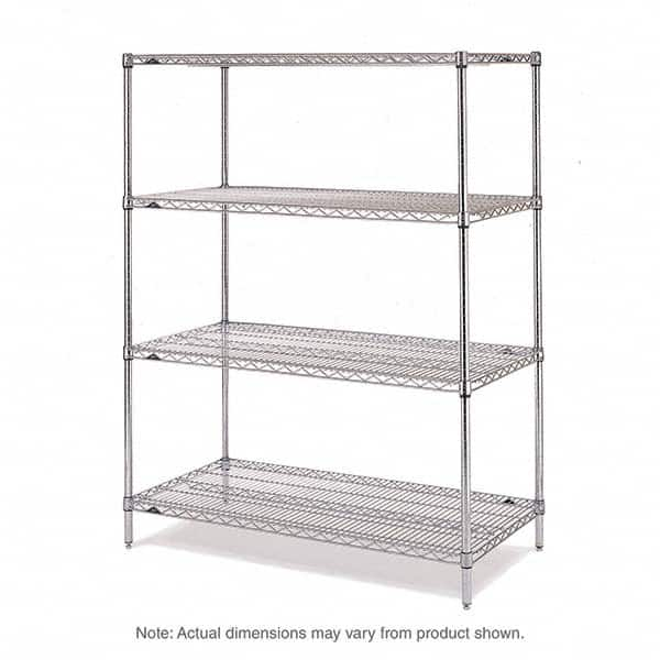 Metro - 2,000 Lb Capacity 4 Shelf Wire Shelving - Add-On Unit - Caliber Tooling