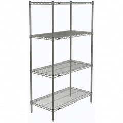 Metro - 2,000 Lb Capacity 4 Shelf Wire Shelving - Starter Unit - Caliber Tooling