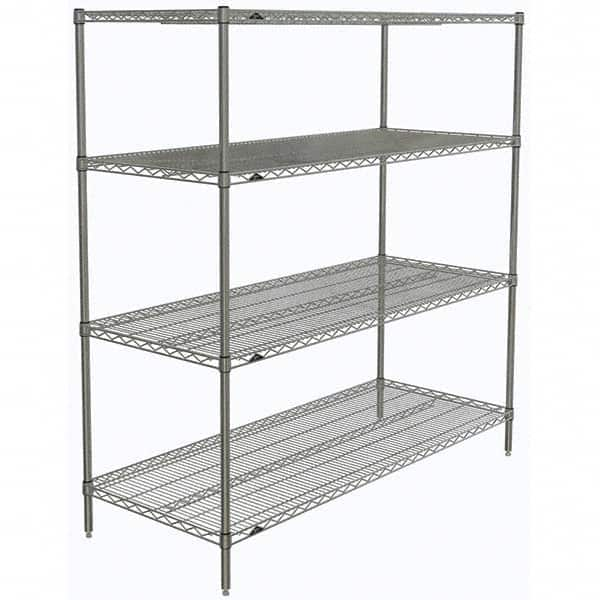 Metro - 2,000 Lb Capacity 4 Shelf Wire Shelving - Starter Unit - Caliber Tooling