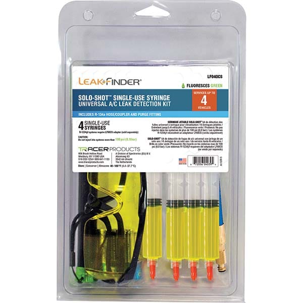 Leak Finder - Automotive Leak Detection Kits Type: A/C Dye Injection Kit Applications: A/C Systems - Caliber Tooling