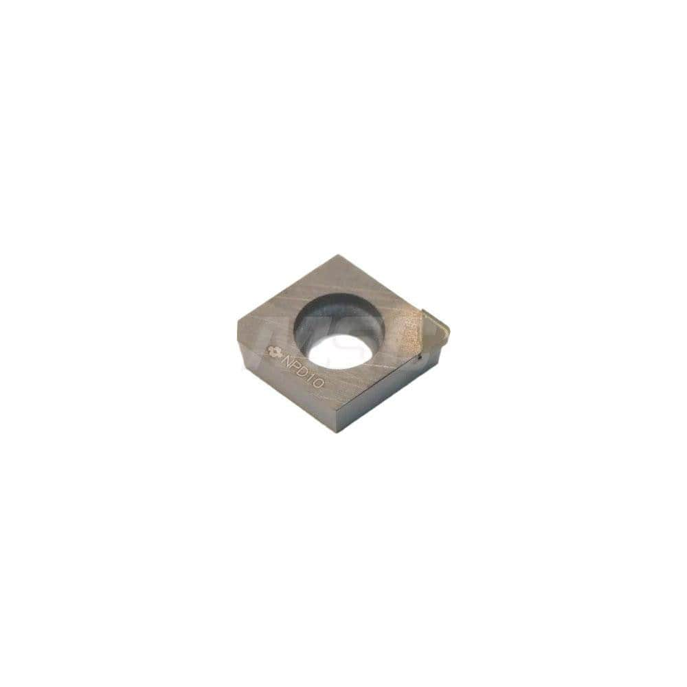 Turning Insert:  CCMA32.52RH NPD10,  Polycrystalline Diamond Uncoated Finish,  Neutral,  0.0669″ Long,  0.0315″ Corner Radius,  80.0 &deg N/A Diamond,  Series  NPD10