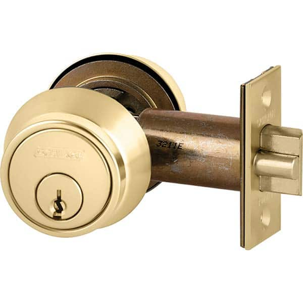 Schlage - Deadbolts Type: Deadlocking Latch Door Thickness Range: 1-1/2-1-3/4 - Caliber Tooling