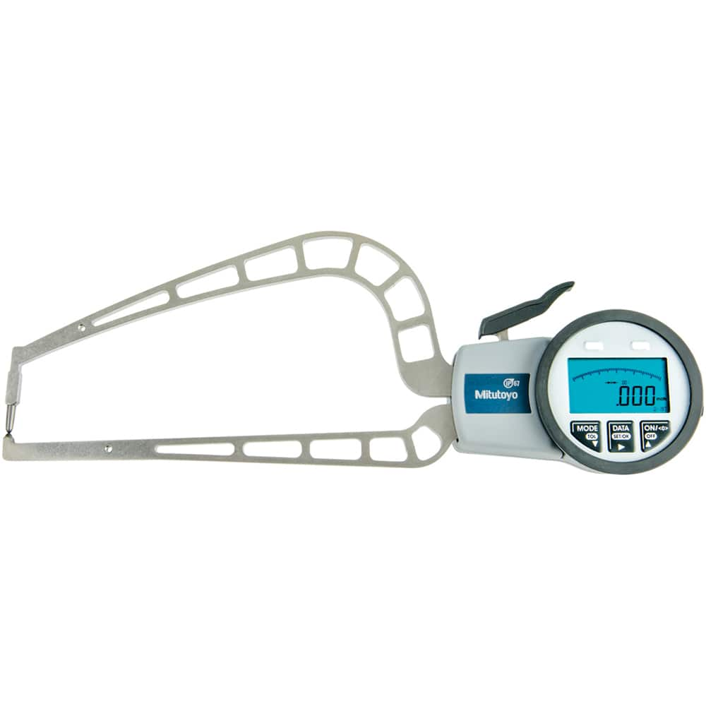 Mitutoyo - Electronic Caliper Gages; Type: External ; Minimum Measurement (Inch): 0 ; Minimum Measurement (mm): 0.00 ; Minimum Measurement (Decimal Inch): 0 ; Maximum Measurement (Inch): 1.9700 ; Maximum Measurement (Decimal Inch): 1.9700 - Exact Industrial Supply