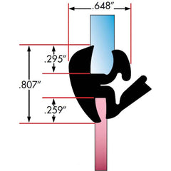 Fairchild Industries - Automotive Replacement Parts; Type: Self-Sealing Weatherstrip ; Application: One Piece Rubber Glass Sealing Weatherstrip for Windshields, , 25 Ft., Each - Exact Industrial Supply