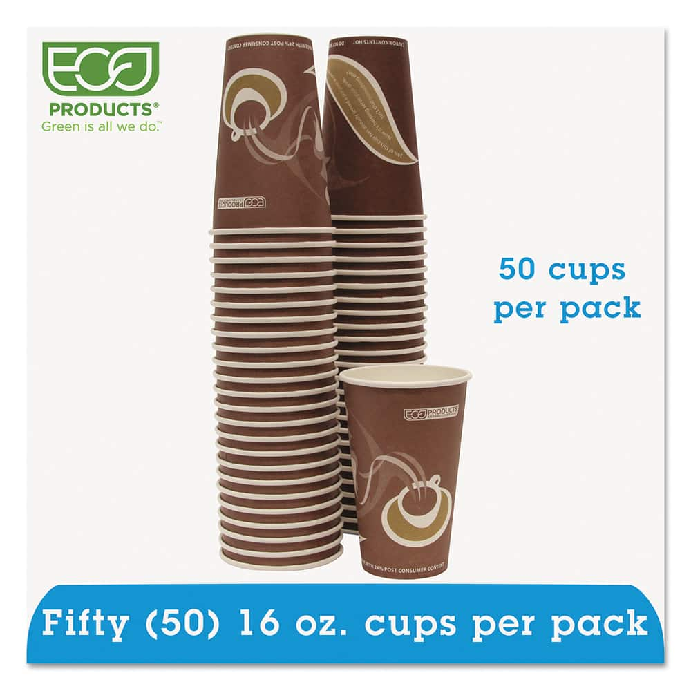 ECO PRODUCTS - Paper & Plastic Cups, Plates, Bowls & Utensils; Breakroom Accessory Type: Paper Cups ; Breakroom Accessory Description: Cups-Hot Drink; Paper ; Color: Multicolored - Exact Industrial Supply