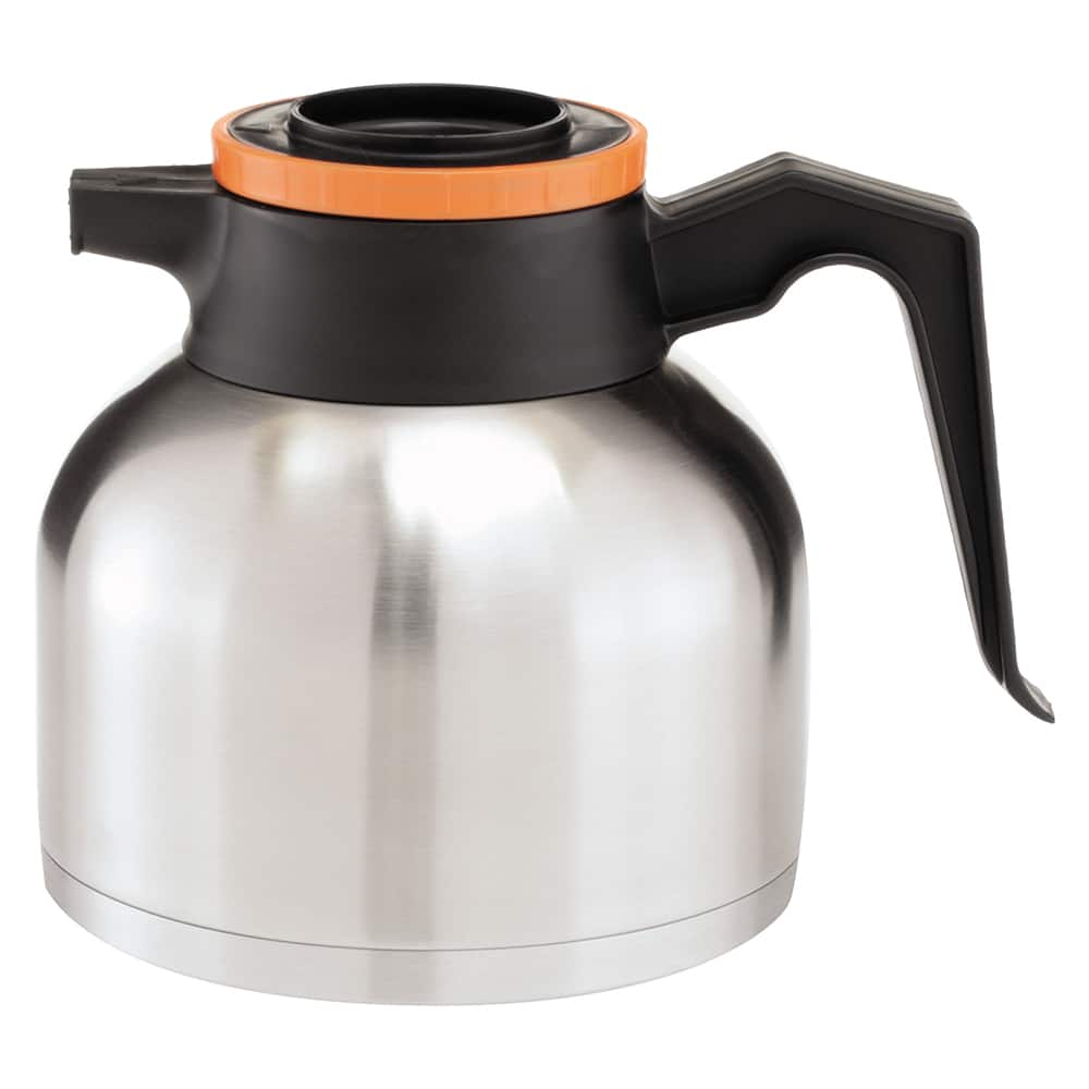 Bunn - Coffee, Tea & Accessories; Breakroom Accessory Type: Carafe ; Breakroom Accessory Description: Thermos/Carafe-Thermal Carafe ; Color: Black/Orange - Exact Industrial Supply