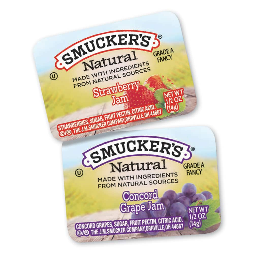 Smucker's - Condiments & Dispensers; Breakroom Accessory Type: Jam/Jelly ; Breakroom Accessory Description: Natural Jam - Exact Industrial Supply