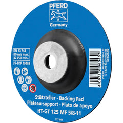 PFERD - Disc Backing Pads; Backing Pad Type: Disc Backing Pad ; Pad Diameter (Inch): 5 ; Maximum RPM: 12200.000 ; Thread Size: 5/8-11 ; Density: Flexible - Exact Industrial Supply