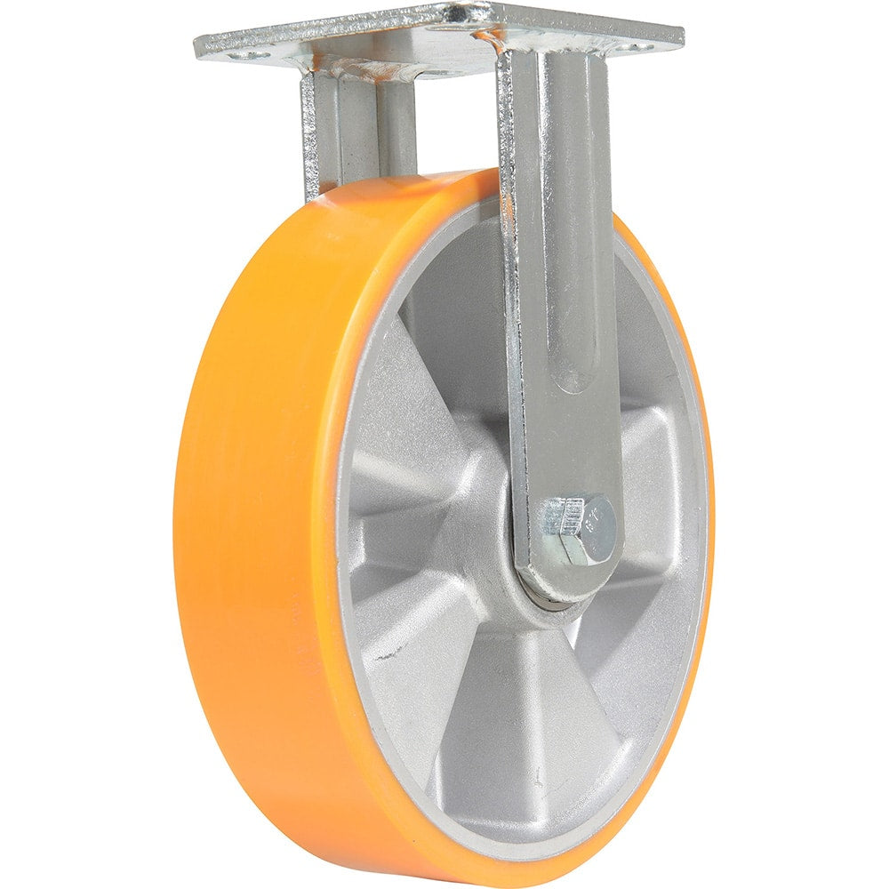 Vestil - Standard Casters; Mount: With Holes ; Style: Rigid ; Wheel Diameter: 8 (Inch); Wheel Width: 2 (Inch); Overall Height (Inch): 9-7/16 ; Load Capacity (Lb.): 1543.000 - Exact Industrial Supply