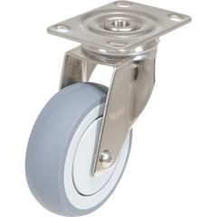 Vestil - Standard Casters; Mount: With Holes ; Style: Swivel ; Wheel Diameter: 4 (Inch); Wheel Width: 1-1/4 (Inch); Overall Height (Inch): 5-1/2 ; Load Capacity (Lb.): 450.000 - Exact Industrial Supply