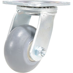 Vestil - Standard Casters; Mount: With Holes ; Style: Swivel ; Wheel Diameter: 4 (Inch); Wheel Width: 2 (Inch); Overall Height (Inch): 5-1/2 ; Load Capacity (Lb.): 485.000 - Exact Industrial Supply