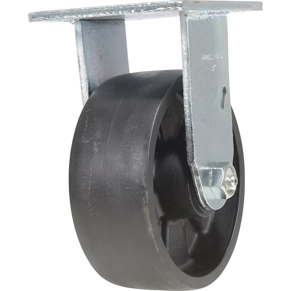 Vestil - Standard Casters; Mount: With Holes ; Style: Rigid ; Wheel Diameter: 5 (Inch); Wheel Width: 2 (Inch); Overall Height (Inch): 6-1/2 ; Load Capacity (Lb.): 1000.000 - Exact Industrial Supply