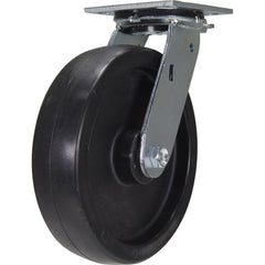 Vestil - Standard Casters; Mount: With Holes ; Style: 4-Position Swivel Lock ; Wheel Diameter: 8 (Inch); Wheel Width: 2 (Inch); Overall Height (Inch): 5-1/2 ; Load Capacity (Lb.): 1250.000 - Exact Industrial Supply