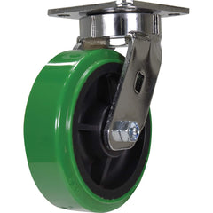 Vestil - Standard Casters; Mount: With Holes ; Style: Swivel ; Wheel Diameter: 6 (Inch); Wheel Width: 2 (Inch); Overall Height (Inch): 7-1/2 ; Load Capacity (Lb.): 900.000 - Exact Industrial Supply