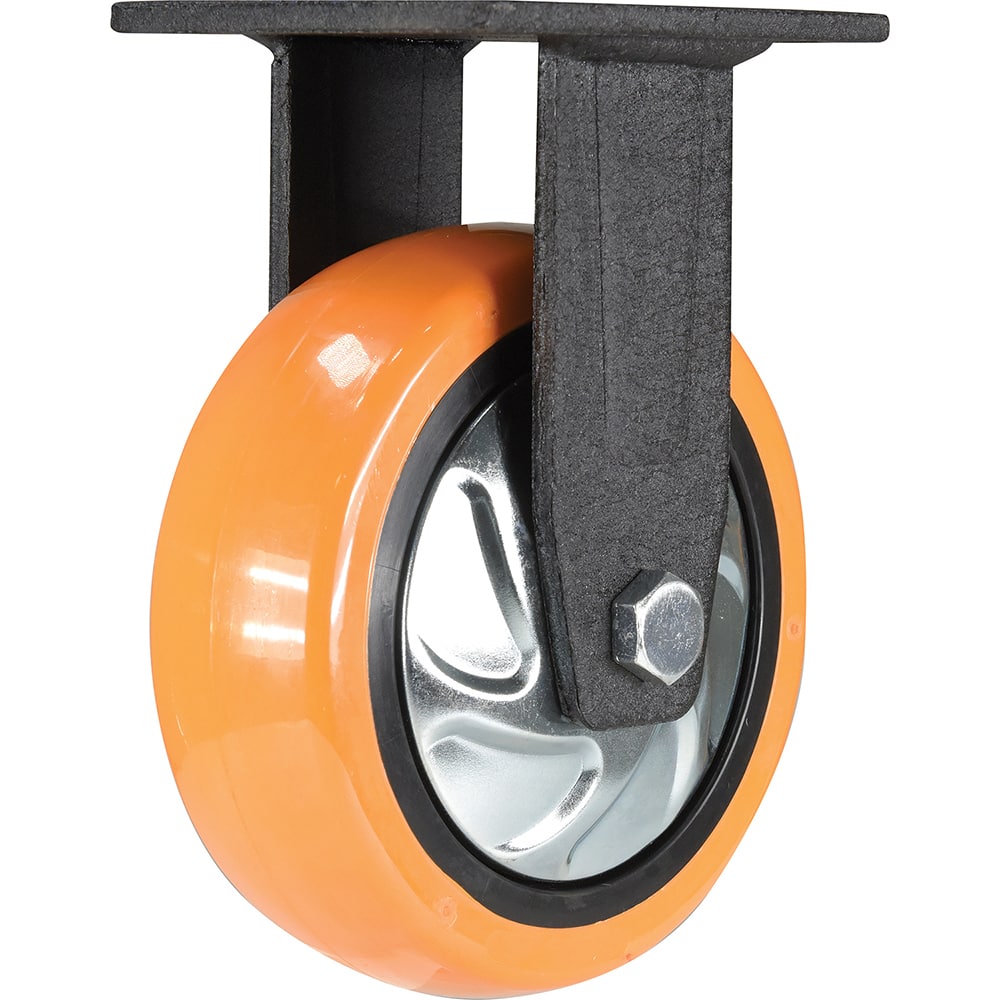 Vestil - Standard Casters; Mount: With Holes ; Style: Rigid ; Wheel Diameter: 6 (Inch); Wheel Width: 2 (Inch); Overall Height (Inch): 7-1/2 ; Load Capacity (Lb.): 837.000 - Exact Industrial Supply