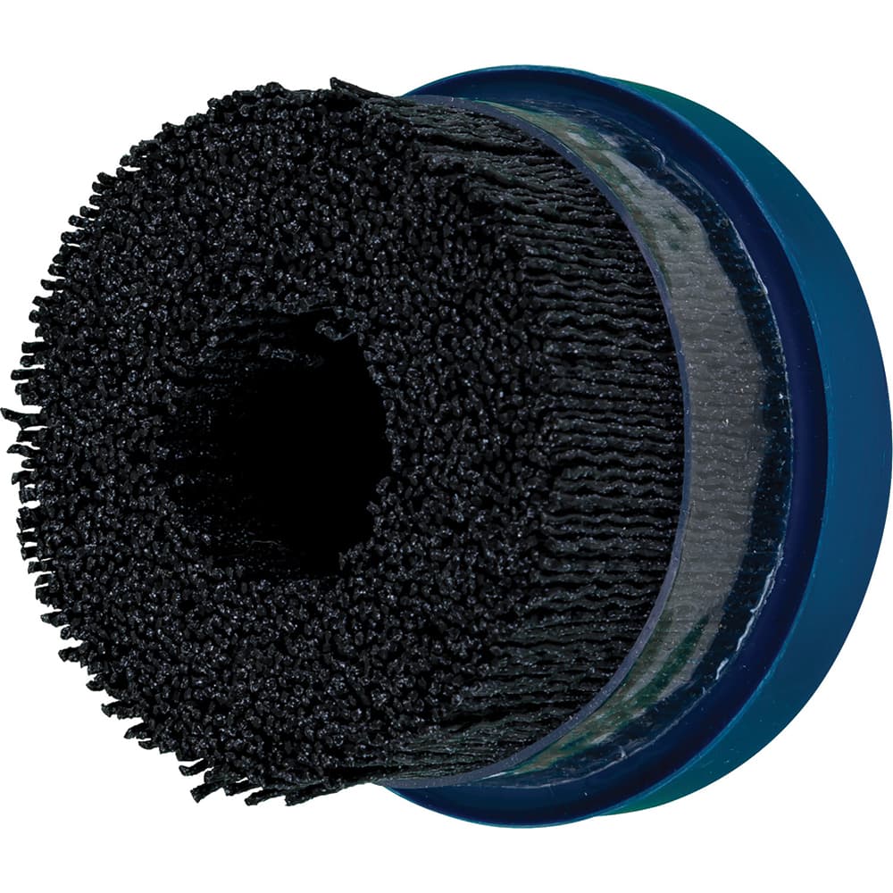 PFERD - Disc Brushes; Outside Diameter (Inch): 3 ; Grit: 80 ; Abrasive Material: Ceramic Oxide ; Brush Type: Crimped ; Connector Type: Arbor ; Arbor Hole Size (Inch): 7/8 - Exact Industrial Supply