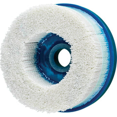 PFERD - Disc Brushes; Outside Diameter (Inch): 5 ; Grit: 80 ; Abrasive Material: Ceramic Oxide ; Brush Type: Crimped ; Connector Type: Arbor ; Arbor Hole Size (Inch): 7/8 - Exact Industrial Supply