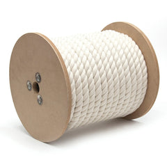 Mibro - Rope; Type: Twisted Rope ; Head/Holder Diameter (Inch): 1/2 ; Material: Cotton ; Load Capacity (Lb.): 150.000 ; Maximum Length: 200.00 ; Color: Natural - Exact Industrial Supply