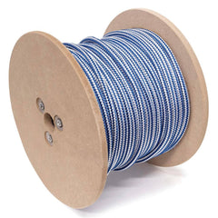 Mibro - Rope; Type: Marine ; Head/Holder Diameter (Inch): 3/8 ; Material: Nylon ; Load Capacity (Lb.): 570.000 ; Maximum Length: 300.00 ; Color: Blue/White - Exact Industrial Supply