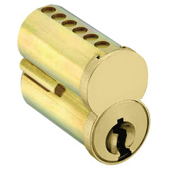 Arrow Lock - Cylinders; Type: Interchangeable Core ; Keying: AB Keyway ; Number of Pins: 7 ; Material: Brass ; Finish/Coating: Satin Brass - Exact Industrial Supply