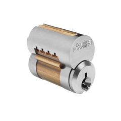 Corbin Russwin - Cylinders; Type: Removeable Core ; Keying: 59A1 Keyway ; Number of Pins: 7 ; Material: Brass ; Finish/Coating: Satin Chrome - Exact Industrial Supply