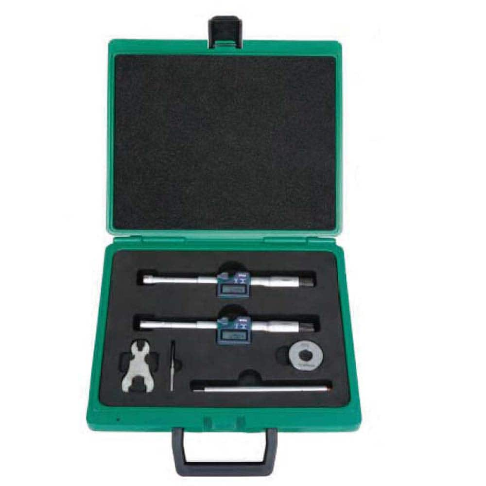 Insize USA LLC - Electronic Inside Micrometers; Minimum Measurement (Inch): 0.2750 ; Minimum Measurement (mm): 7.00 ; Minimum Measurement (Decimal Inch): 0.2750 ; Maximum Measurement (Inch): 0.5000 ; Maximum Measurement (Decimal Inch): 0.5000 ; Maximum M - Exact Industrial Supply