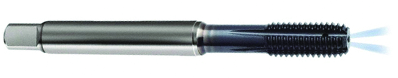 M8 x 1.0 Dia. - 6HX - 5 FL - PM Cobalt Semi-Bott Tap-ALCRN-Coolant-Thru-FORM-C - Caliber Tooling