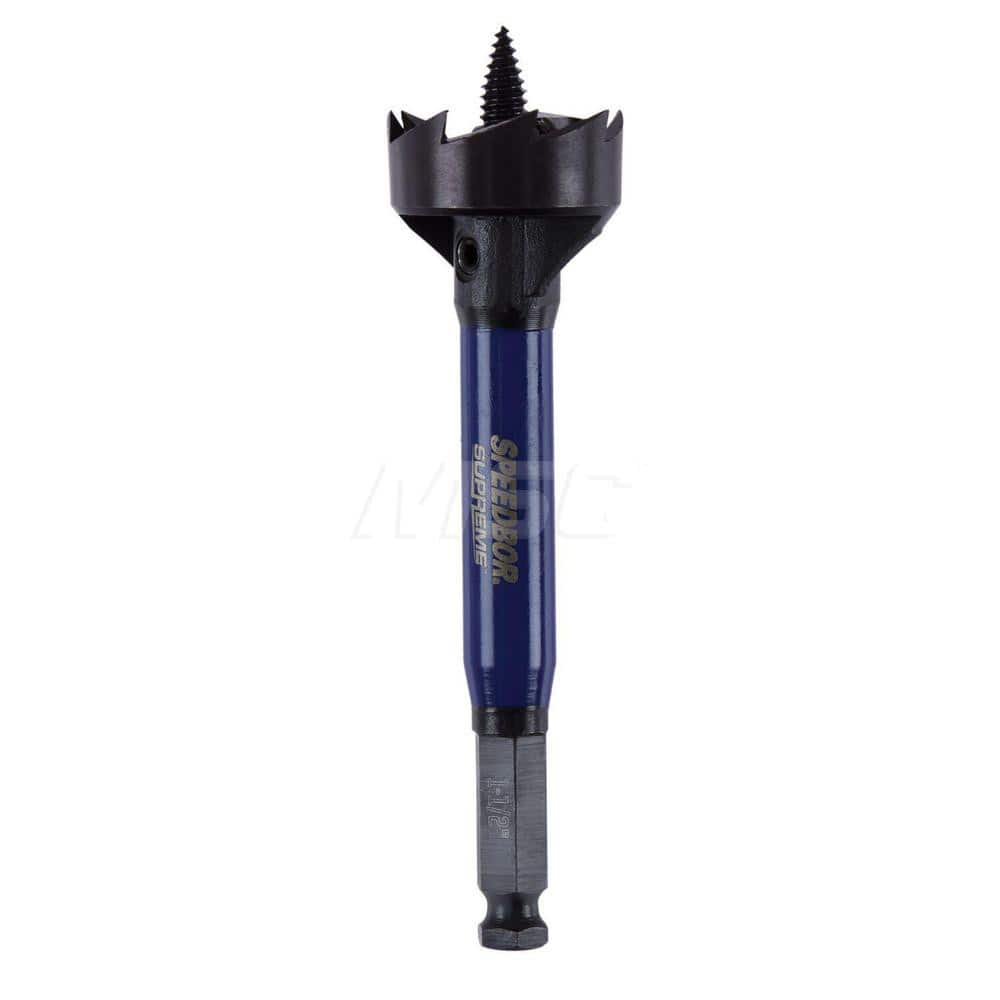 Self-Feed Drill Bits; Drill Bit Size (Inch): 1.5 in; Shank Diameter (Inch): 0.4375; Shank Size (Inch): 0.4375; Shank Type: Hex Shank; Coated: Coated; Drill Bit Material: Steel; Drill Bit Finish/Coating: Oxide; Coated; Series: SPEEDBOR ™; Overall Length (I