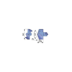 Replaceable Drill Tip:  DMP111 AH9130,  140 &deg N/A TiAlN Finish,  No