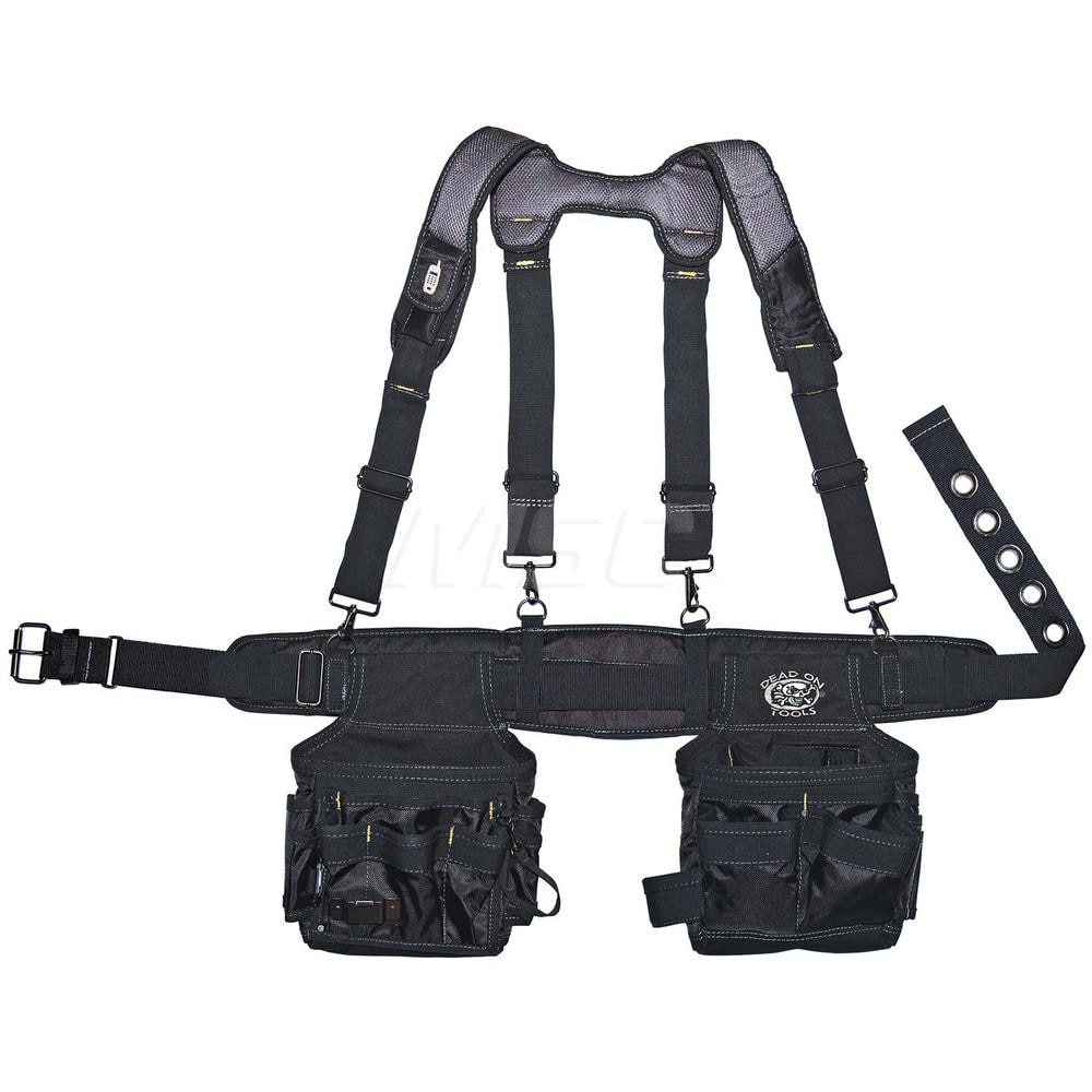 Tool Aprons & Tool Belts; Tool Type: Belts & Suspenders; Minimum Waist Size: 30; Maximum Waist Size: 52; Material: Polyester; Number of Pockets: 14.000; Color: Black; Minimum Order Quantity: Polyester; Tool Style: Belts & Suspenders; Minimum Waist Size: 3