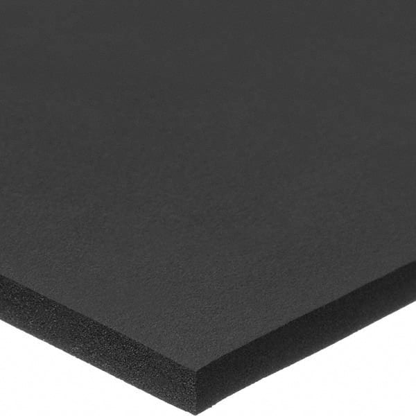 Closed Cell Neoprene Foam: 36″ Wide, Black Acrylic Adhesive Backing