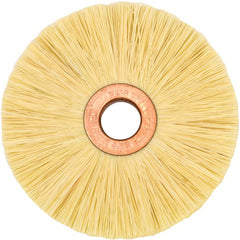 3″ Small Diameter Tampico Wheel Brush, 1/2″ Arbor Hole - Caliber Tooling