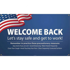 NMC - Banners Message Type: Safety Reinforcement & Motivational Legend: Wecome Back - Let's Stay Safe and Get to Work! - Caliber Tooling