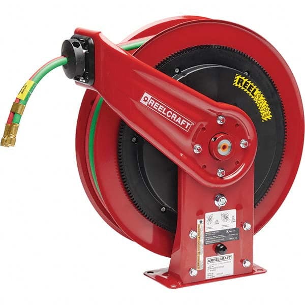 Reelcraft - Welding Hose Reels Style: Spring Retractable Width (Inch): 7 - Caliber Tooling