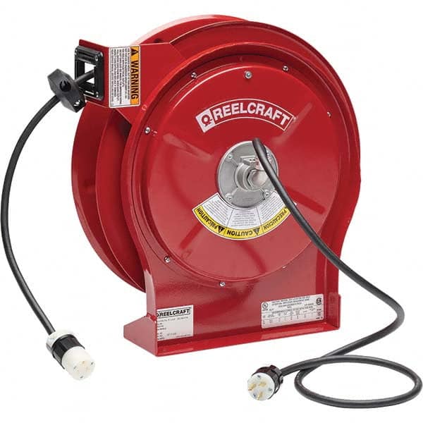 Reelcraft - Cord & Cable Reels End Type: Single Outlet Cable Length (Feet): 50 - Caliber Tooling