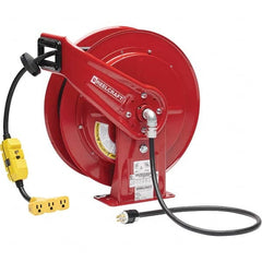 Reelcraft - Cord & Cable Reels End Type: Triple-Tap Outlet Cable Length (Feet): 100 - Caliber Tooling