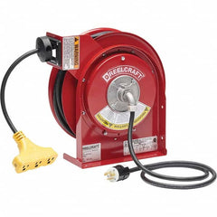 Reelcraft - Cord & Cable Reels End Type: Triple-Tap Outlet Cable Length (Feet): 45 - Caliber Tooling