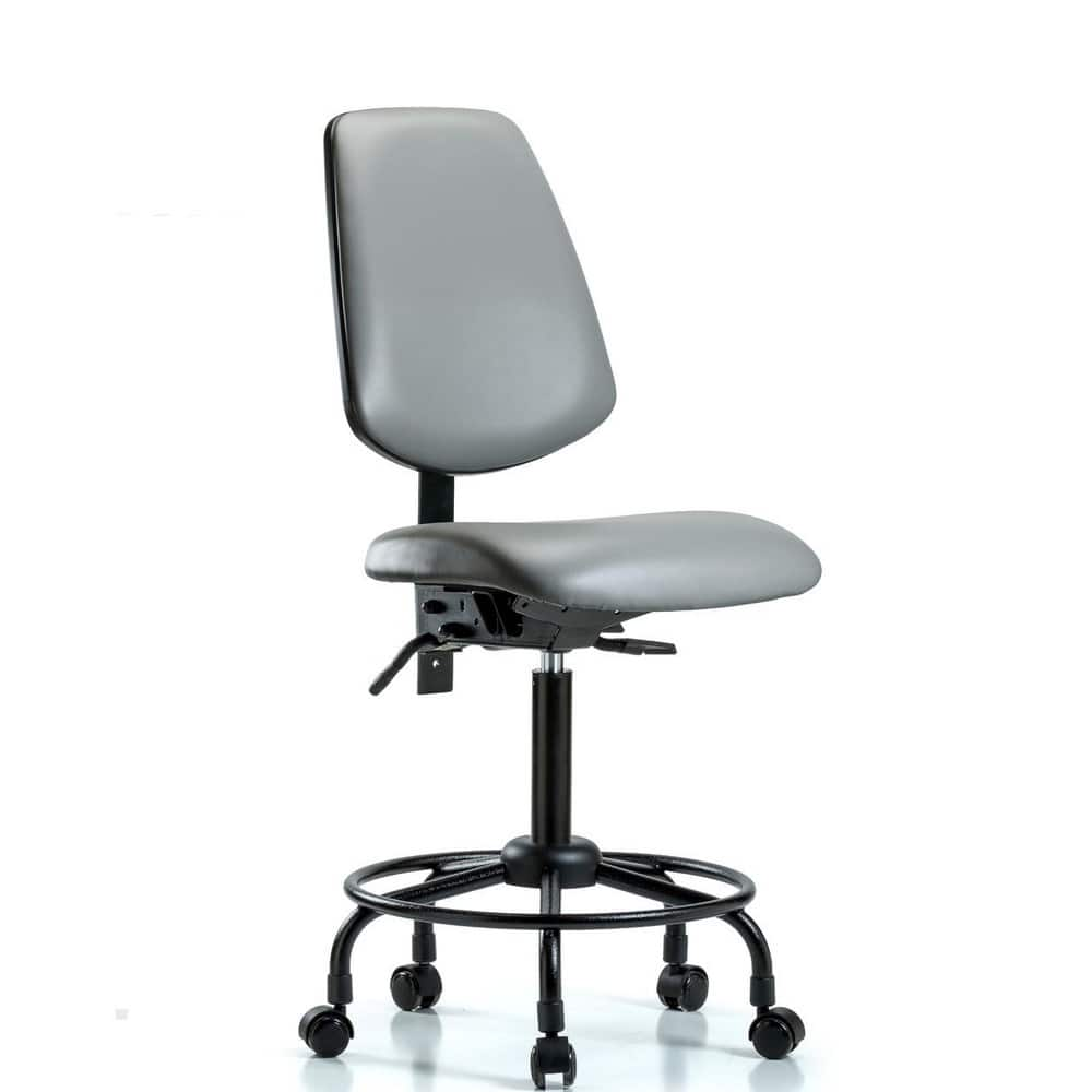 Task Chair: Vinyl, Sterling