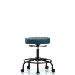 Adjustable Height Swivel Stool: Olefin, 24″ Seat Width, 24″ Seat Depth Round Height