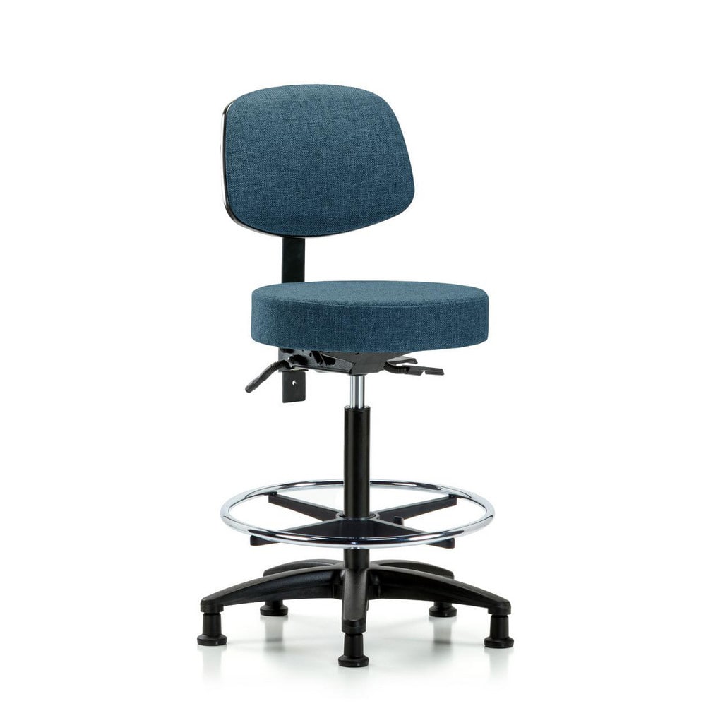 Adjustable Height Swivel Stool: Olefin, 24″ Seat Width, 24″ Seat Depth Round Height